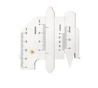 Jauge de soudage avec échelle gravée pour lecture directe, type HJC40 | Balance de mesure gravée, bras coulissants réglables, profondeur de contre-dépouille et mesures de jambe soudées pour