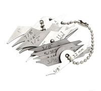 Jauge de soudure acier 10pcs pour contrôle pour précis Jauge | Acier inoxydable pour robuste, résistant rouille, usage longue durée, précision accrue, normes industrielles