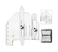 Jauge de soudure en acier inoxydable pour tester les soudures - Mesure de l'angle de joint et de la largeur de fente pour la gestion de la qualité dans la technique de soudure (HJC-60)