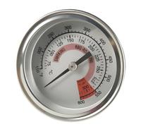 Jauge de température de four analogique avec échelle Celsius F | Lecture analogique en acier inoxydable avec sonde arrière filetée pour les tâches de rôtissage, les contrôles de