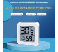 Jauge de température pour pièce, Mini thermomètre et hygromètre numérique avec capteur mural, écran LCD pour usage domestique 2PCS