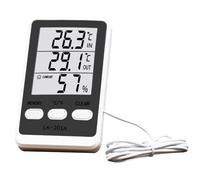 Jauge de Température pour Réfrigérateur, Hygromètre Pour Aquarium d'Intérieur, Écran LCD pour Cuisine Stockage Aliments Réfrigérateur Cave à Vin