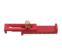 Jauge D'écartement en Alliage D'aluminium Rouge 5-40mm pour Menuiserie | Profil Étroit Verrouillable, Échelles Claires, Contrôle de Profondeur et Appui sur Chant, pour Tenons et Fraises