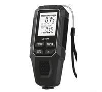 Jauge d'épaisseur de revêtement numérique avec détection automatique pour mesure magnétique et courant de Foucault Plage de 0 à 2000 um Écran LCD haute précision Corps en métal Noir