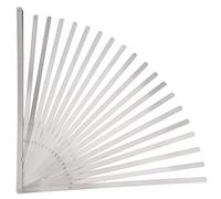 Jauge D'épaisseur en Acier Inoxydable, 20 Lames, Longueur 500mm, Jauge D'épaisseur Métrique Portable, écart de Mesure