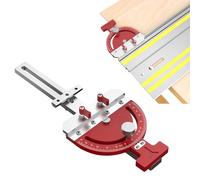 Jauge d'onglet de scie de table, en alliage d'aluminium réglable, multi-angle, guide carré à angle droit pour rail de guidage Makita Festool