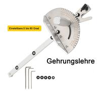 Jauge d'onglet pour le travail du bois - Réglable - Alliage d'aluminium - Rainure en T - Règle coulissante - Guide pour table de scie et de fraiseuse