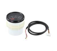 Jauge électrique de moteur diesel de 52 mm 0-6000 tr/min, affichage du tableau de bord pour tracteur, tondeuse à gazon, équipement électrique extérieur, boîtier en plastique noir