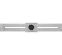Jauge en acier au carbone - 0-250 mm avec une tolérance de 0,1 mm - Règle de détection des métaux de haute précision - Lecture visuelle - Pointe de règle résistante à l'abrasion