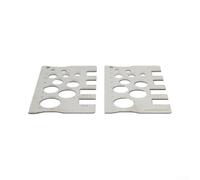Jauge Filetage Acier 304 Métrique pour impérial 2pcs Jauge Filetage | Acier 304, résistant , mesure précise diamètres et pas, pour idéal réparation, durable