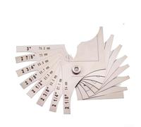 Jauge Fillet Acier Gravée Résistante pour usure Jauge Fillet | Acier inoxydable pour premium, gravure , précision 54-76.2mm, pour bord lisse, usage professionnel