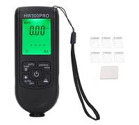 Jauge numérique d'épaisseur de revêtement ABS, avec Corde Portable, Fonction d'arrêt Automatique, Compteur de revêtement de Peinture pour l'extérieur (Noire)