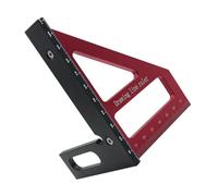 Jauges de marquage professionnelles en aluminium combinant des angles de 45/90 degrés adaptées pour une menuiserie efficace et un dessin technique, équerre de charpentier en métal