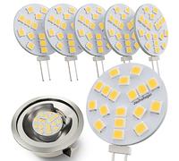 JAUHOFOGEI Ampoule LED G4 12 Volts Plate Blanc Neutre équivalent Ampoule Halogène JC G4 12V 20W - Mini Ampoule G 4 pour Hotte Aspirante Four - Spot Encastrable Halogene 2 Watt G 4 - Lot de 6