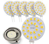 JAUHOFOGEI Ampoule LED G4 12 Volts Ronde Blanc Neutre équivalent Ampoule Halogène JC G4 12V 20W - Ampoule G 4 pour Hotte Aspirante Four - Spot Encastrable Halogene 2 Watt G 4 - Lot de 6
