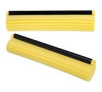 Jaune Serpillière Rouleau Éponge PVA Lot 2 Pièces, Recharge, Sol | Balai Éponge Magique pour Sol, Usage Sec et Humide, Remplace Vite, pour Carrelage, Salle de Bain, Voiture
