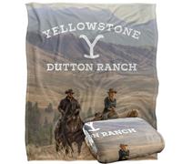 Jaunestone Rip and Beth Riding Horses Plaid Ultra Doux au Toucher Soyeux - 152 x 127 cm