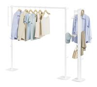 JAUREE Séchoir à Linge Pliable intérieur/extérieur, étendoir sur Pieds Compact, Gain de Place, étendoir à draps, tancarville, Blanc