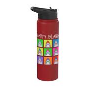 Jaws Amity Island Pop Art Sharks Stainless Steel Insulated Water Bottle