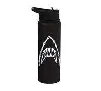 Jaws Shark Skeleton Stainless Steel Insulated Water Bottle