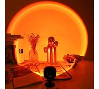 JAWSEU Lampe Coucher de Soleil, Lampe de Projection Coucher de Soleil, Sunset Lamp, 16 Couleur Sunset Projection Lamp Rotation à 360 Degrés USB pour Photographie, Fête, Décoration