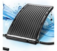 Jaxguom Chauffage solaire de piscine 2026 - Panneau solaire - 113 x 65 x 35 cm - Hauteur réglable - 10 000 l/h - Raccordement 32-38 mm - Chauffage de piscine extensible - Pour eau chaude, douche de