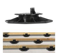 Jaxguom Lot de 60 plots réglables en hauteur 18-30 mm pour panneaux de terrasse, sous-structure, palier de terrasse, palier de terrasse en bois, WPC, capacité de charge de 600 kg