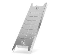 Jaxguom Planche à saumon flamme en acier inoxydable 59,5 cm, pivotante à 180° pour brasero