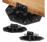 Jaxguom Plots terrasse réglable hauteur de 18-30 mm, Fini mat, 50x | Polypropylène, pour dalles de terrasse bois WPC, capacité de charge forte, résistant à l'usure et aux intempéries