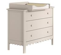 JAXX Ensemble Chambre swingo commode 3 tiroirs + plan à langer clay