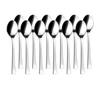 JAY - 11049001 - Pack de 12 Cuillères à Table, Vanity Collection, 207 mm, Acier Inoxydable, 2 mm d’Épaisseur, Design Fluide et Confortable pour Un Usage Quotidien, Fabriqué en Espagne