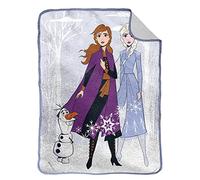 Jay Franco Disney La Reine des Neiges Scène hivernale - Couverture Sherpa Extra Douce - 130x150 cm - 100% Microfibre