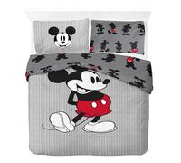Jay Franco Disney Mickey Mouse - Parure de lit Deux Personnes pour Enfant - Ensemble Housse de Couette et taies d'oreiller 50 x 70 cm - 100% Coton