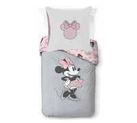 Jay Franco Disney Minnie Mouse Unique en Son Genre, Parure de lit Enfant 140x200 cm, 100% Coton, lit 1 Personne - Comprend 1 Housse de Couette 140x200 cm, & 1 taie d'oreiller 80x80 cm