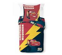 Jay Franco Ensemble de Housse de Couette Kids Disney Cars - Literie Ultra-Douce 100% Coton avec taie d'oreiller, Produit sous Licence Officielle, Multicolore, 2 pièces, lit Simple
