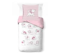 Jay Franco Kids Disney Aristocats Ensemble de Housse de Couette - Literie Ultra Douce avec taie d'oreiller, Housse Uniquement, Couette Non Incluse, Blanc, 2 pièces Simple