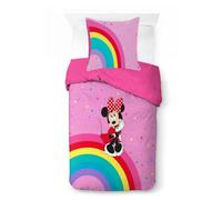 Jay Franco Kids Disney Minnie Mouse Ensemble de Housse de Couette - Literie Ultra Douce avec taie d'oreiller, Housse Uniquement, Couette Non Incluse, Multicolore, 2 pièces, Simple