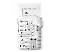 Jay Franco Kids Star Wars Ensemble de Housse de Couette - Literie Ultra Douce avec taie d'oreiller, Housse Uniquement, Couette Non Incluse, Blanc, 2 pièces Simple