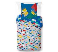 Jay Franco Lego Ensemble Housse de Couette - Linge de Lit Ultra Doux pour Enfants avec Taie d’Oreiller, Housse Seulement (Garnissage Non Inclus), Multicolore, 2 Pièces Simple