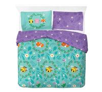 Jay Franco Minecraft - Parure de lit Deux Personnes pour Enfant - Ensemble Housse de Couette et taies d'oreiller 50 x 70 cm - 100% Coton