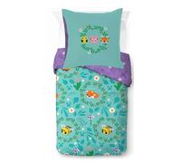 Jay Franco Minecraft - Parure de lit Une Personne pour Enfant - Ensemble Housse de Couette et taie d'oreiller 80 x 80 cm - 100% Coton