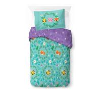Jay Franco Minecraft - Parure de lit Une Personne pour Enfant - Ensemble Housse de Couette et taie d'oreiller 50 x 70 cm - 100% Coton