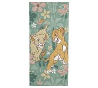 Jay Franco Serviette de Plage Kids Disney Le Roi Lion 100% Coton - 71 x 147 cm, Serviette de Bain Ultra-Douce, pour la Piscine et Les Voyages, Produit sous Licence Officielle, Verte
