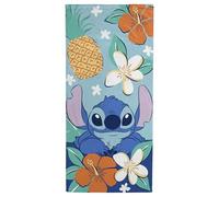 Jay Franco Serviette de Plage Kids Disney Lilo et Stitch 100% Coton - 71 x 147 cm, Serviette de Bain Ultra-Douce, pour la Piscine et Les Voyages, Produit sous Licence Officielle, Bleu Sarcelle