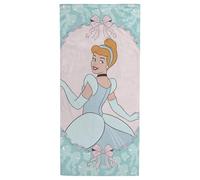 Jay Franco Serviette de Plage Kids Disney Princess Cendrillon 100% Coton - 71 x 147 cm, Ultra-Douce, pour Le Bain, la Piscine et Les Voyages, Produit sous Licence Officielle, Multicolore