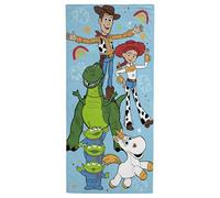 Jay Franco Serviette de Plage Kids Disney Toy Story 100% Coton - 71 x 147 cm, Serviette de Bain Ultra-Douce, pour la Piscine et Les Voyages, Produit sous Licence Officielle, Multicolore