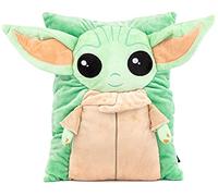Jay Franco Star Wars The Mandalorian Grogu Baby Yoda Coussin Câlin - Coussin en Peluche 3D Super Doux