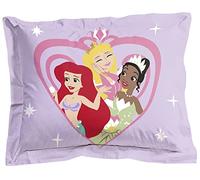 Jay Franco Taie d'oreiller Disney Princess Heart of Gold 100 % coton Oxford