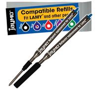 Jaymo Remplacement pour Lamy M16 1200152 - Mesure 106 mm de long - Recharge de stylo à bille - 2 bleu