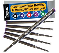 Jaymo Remplacement pour Montblanc 116218 - Mesure 98 mm de long - Recharge de stylo à bille - 6 violet
